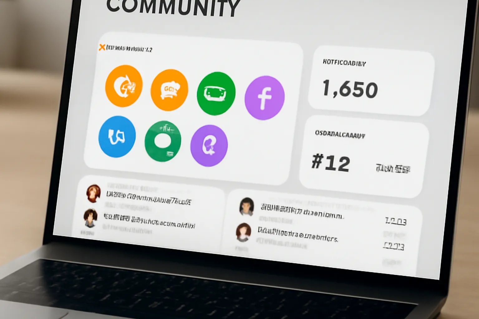 Tableau de bord de badges et réputation d'une communauté en ligne