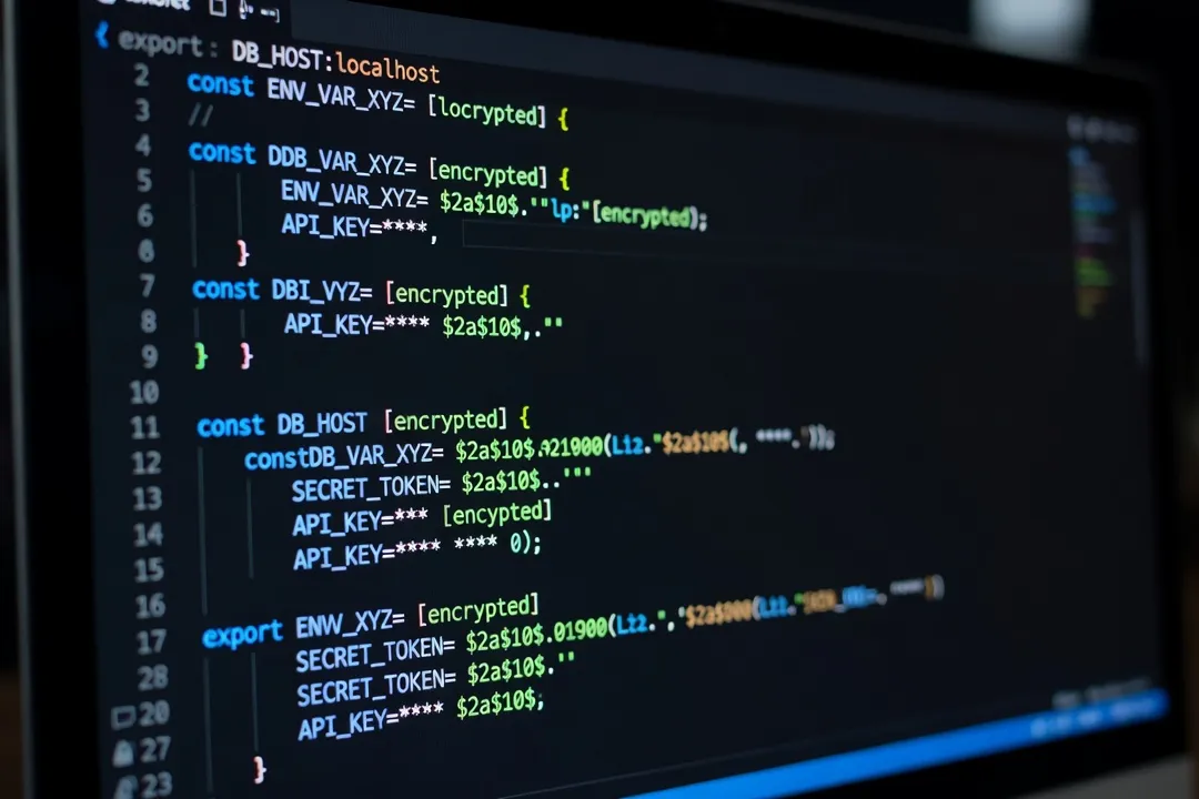 Code source avec variables d'environnement securisees