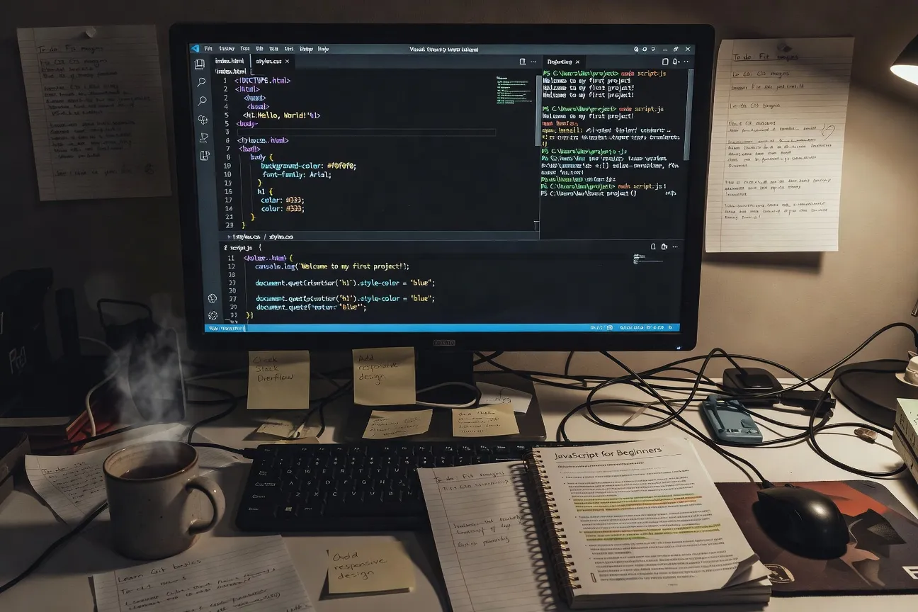 Code JavaScript sur VS Code — développeur en formation